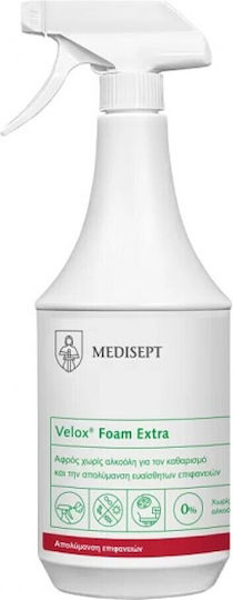 Medisept Velox Spumă de Curățare de Utilizare Generală cu Acțiune de Dezinfectare 1x1l