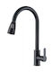 Kitchen Faucet Counter with Pull-Out Spray Black