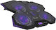 Aqirys Cooling Pad for Laptop up to 17" with 5 Fans and Lighting Purple