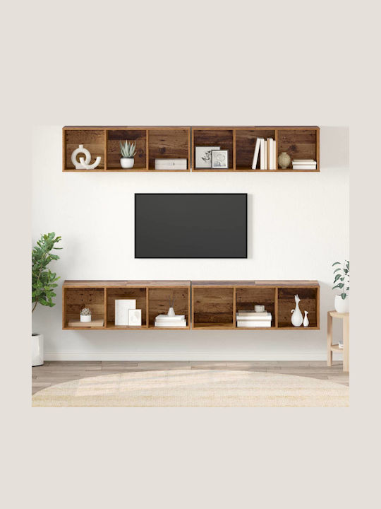 Living Room TV Unit Old Wood L37xW37xH107.5cm