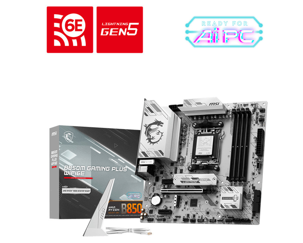 MSI B850M Gaming Plus WIFI6E Motherboard Micro ATX με AMD AM5 Socket 7E81-001R