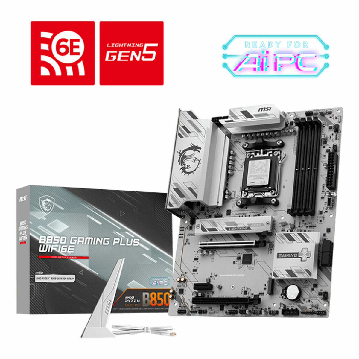 MSI B850 Gaming Plus Wifi6E Motherboard ATX με AMD AM5 Socket (7E80-001R)