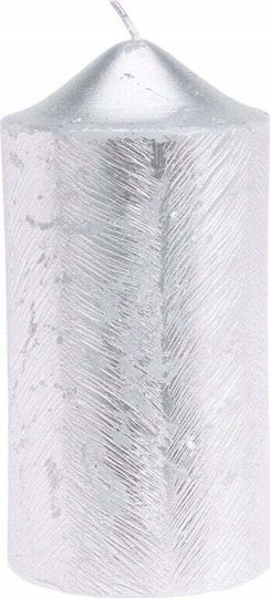 Home Styling Collection Decorative Candle Metallic Design 7 X 14 Cm