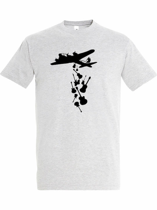 T-shirt Unisex " Make Music Not War Banksy Graf...