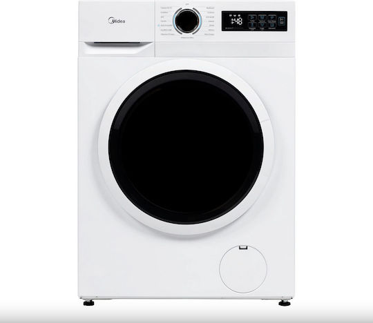 Midea Washing Machine 7kg with Steam Technology 1200 Rounds Power Mix MF110W70B/W-GR