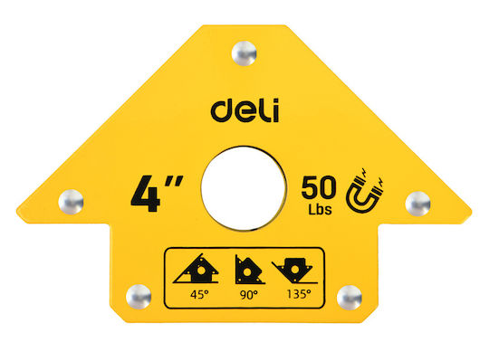 Deli Welding Magnetic Angle 101.6mm with Lifting Capacity 22kg DL-HDW50