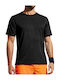Sportliches Kurzarmbluse Black