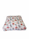 Kids Throw Pillow Floor Box Forest Ecru 60x60x10 with Zipper