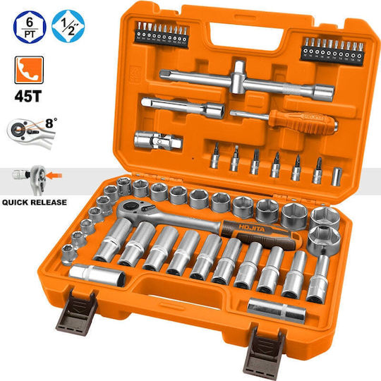 Hojita Ratschen- & Steckschlüssel-Sets 1\2" 60Stück
