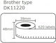 Brother Self-Adhesive Label Rolls 39x48mm 1pcs
