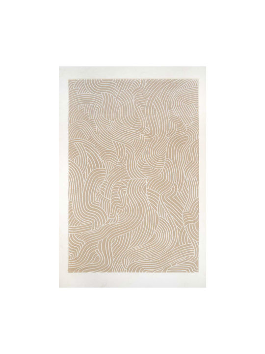 Ezzo Carolina E679a1w Teppich Kamin Rechteckig Synthetisch,Polyester/Cotton/Leather Beige