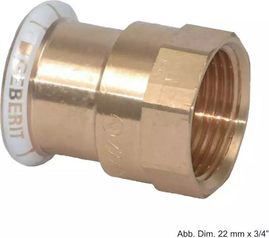 Geberit Weiblicher Adapter 15mm X 1/2"