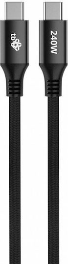 Tb Energy USB 2.0 Cable USB-C male - USB-C 240W PD Μαύρο 2m
