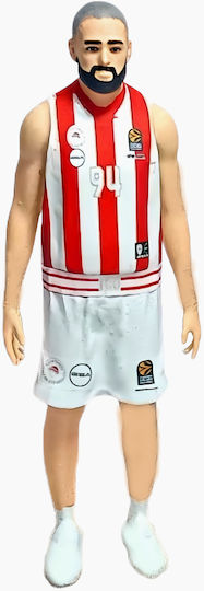 Figurină Evan Fournier Olympiacos 3D Tipărită 7,6 Cm 1:24