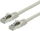 Telegärtner S/FTP Cat.6a (Gigabit) Καλώδιο Δικτύου Ethernet 10m Γκρι