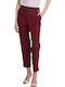Women's Fabric Trousers Red