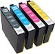 603 Xl Pachet de cartușe de cerneală compatibile și recondiționate pentru imprimante InkJet Epson Epson 603 XL Multiplu (culoare) 1buc