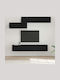 Wohnzimmer TV-Einheit Black Oak L60xB30xH30cm