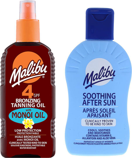 Malibu SPF4 Selbstbräuner Öl Monoi + After Sun Balsam 200ml
