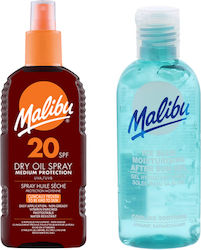 Malibu Spf20 Tanning Oil 200ml + After Sun Gel 100ml