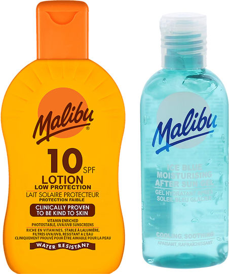 Malibu SPF10 Защитен Балсам 200мл + След Слънце Гел 100мл