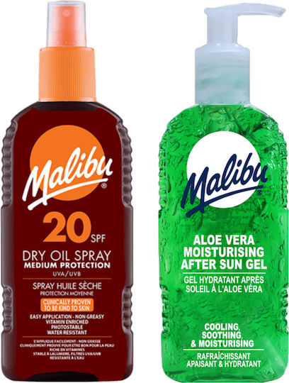 Malibu Ulei Autobronzant Spf20 200ml + Gel Aloe After Sun 200ml