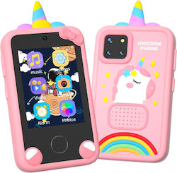 Avizar Einhorn Bildungs-Telefon Für Kinder 48mp 2.8" Lcd Touchscreen Stoßfest Rosa