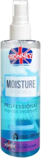 Ronney Professional Moisture Power Spray Hidratant Leave-in Bifazic Pentru Păr Uscat 285ml