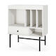 Costway Hi-Fi Furniture White