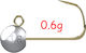 Μολυβοκεφαλή Progre Bug Bullet Search Jighead 0.6gr