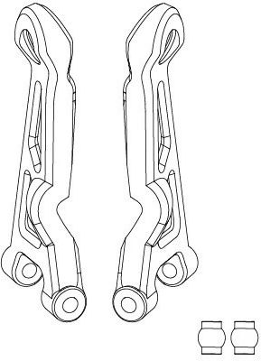 Mjx Hyper Go 14211 Front Upper Suspension Arm Part Number 14210c