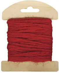 Leinen Schnürsenkel 1,5 mm Rot 10 m