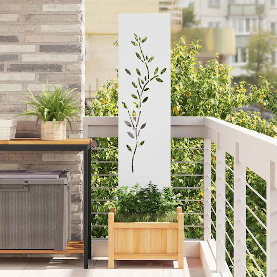 Vidaxl Decorative Garden Panel White 32 x 140 cm