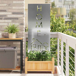 Vidaxl Placă Decorativă de Grădină Argintie 50 ...