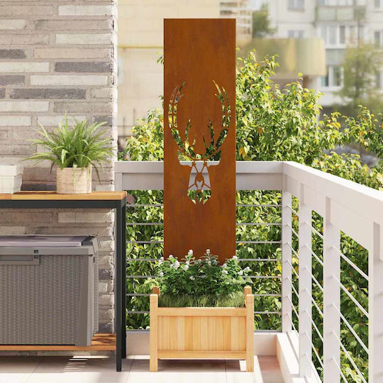 Vidaxl Διακοσμητική Πλάκα Κήπου Σκ Rusty 32 X 140 Εκ Ανθεκτικό Ατσάλι