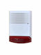 Artion Systems Attrappe Alarm Siren Batterie Outdoor with Weiß Light