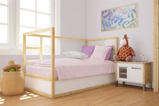 Dimcol Baby Bettbezug Bebe Solid Light Purple 120x160cm.