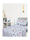 Sheet Set Single Cotton 160x260cm