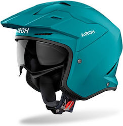 Airoh Kombakt Jet with Sun Visor ECE 22.06 Concrete Petrol Matt