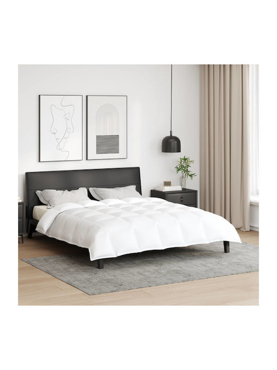 vidaXL Duvet Queen Down 220x260cm White