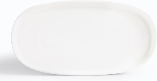 Ionia Servierplatte Oval aus Porzellan Weiß 1Stück