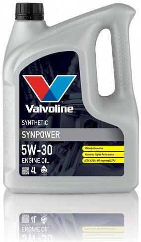 Valvoline Synpower Синтетичен Масло за Автомобили 5W-30 4лт