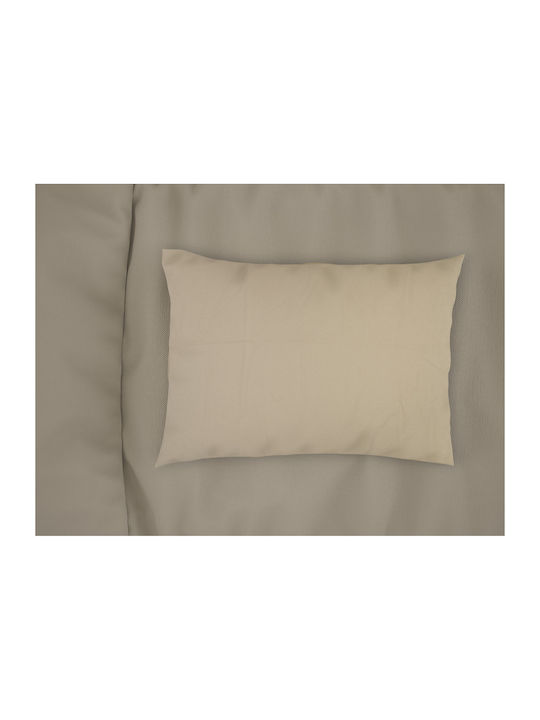Dimcol Bebe Solid Baby Cotton Pillowcase Beige 45x35cm