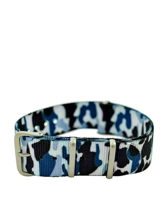 Fabric Strap Blue 22mm