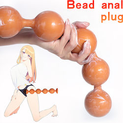 Anus Butt Plug Suction Golden L 38cm Anus Butt Plug Suction Golden L 38cm