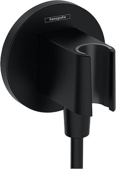 Fixfit S Επιτοιχο Στηριγμα Ντους Μαυρο Ματ 26888670 Hansgrohe