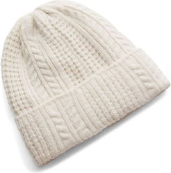 Under Armour Halftime Beanie Γυναικείος Σκούφος Πλεκτός σε Εκρού χρώμα