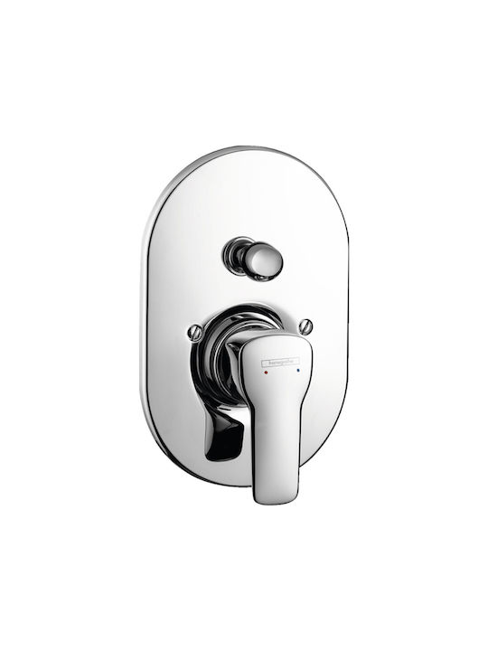 Hansgrohe Built-in Faucet Mixer for Bathtub Silver