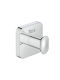 Roca Victoria Single Bathroom Hook Wall-Mounted With Screws Silver