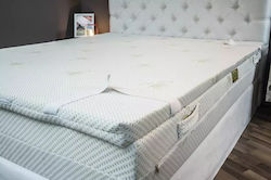 Alpha Foam SLEEP024-4 Ημίδιπλο Foam Eμποτισμένο με Αλόη & Αποσπώμενο Κάλυμμα 130x200x5εκ.